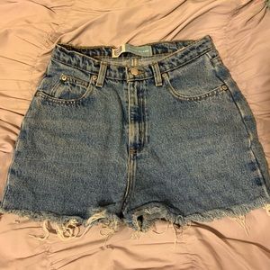 super cute denim thrifted shorts